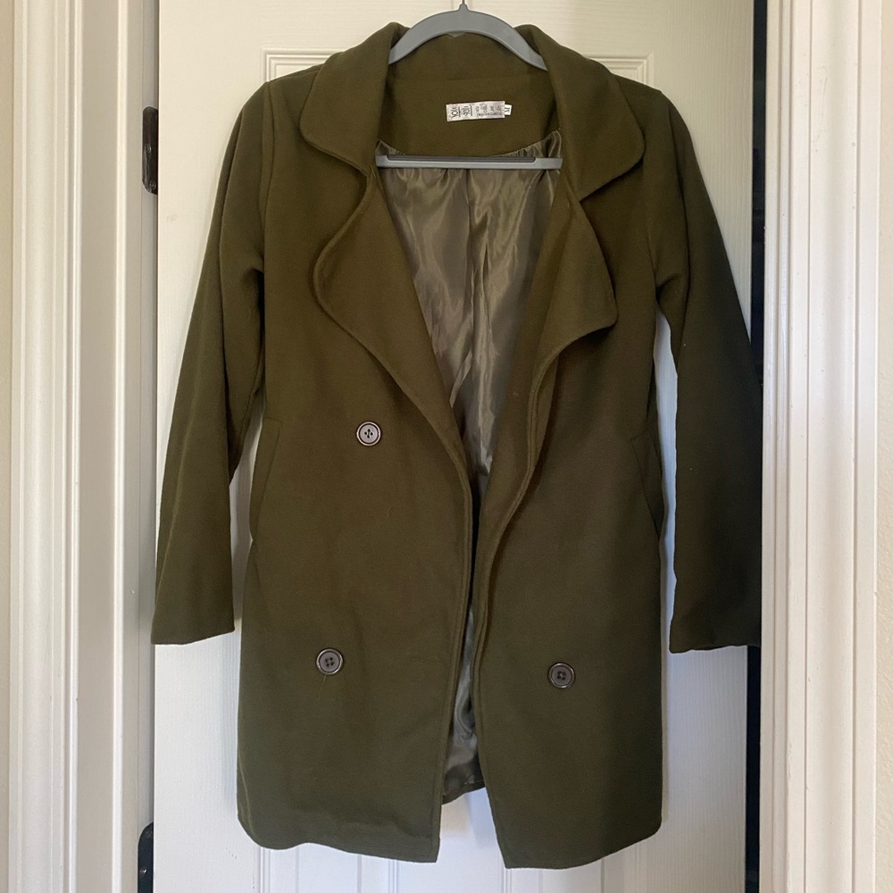 Olive green coat